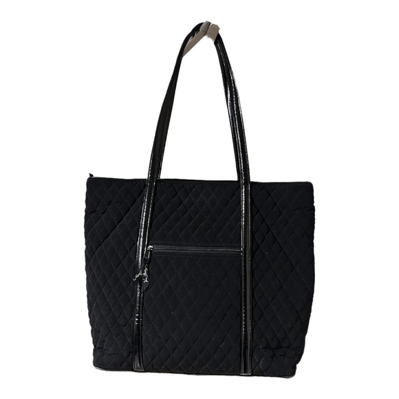 Vera Bradley Extra Large Black Quilted Cotton Travel Tote - Picture 2 of 8